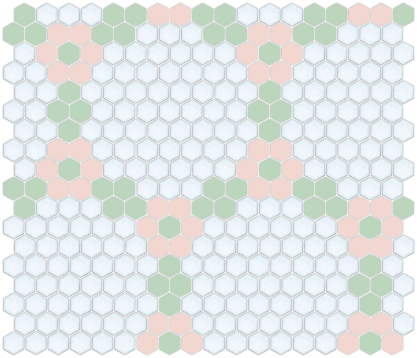 Round and Round hexagon tile pattern
