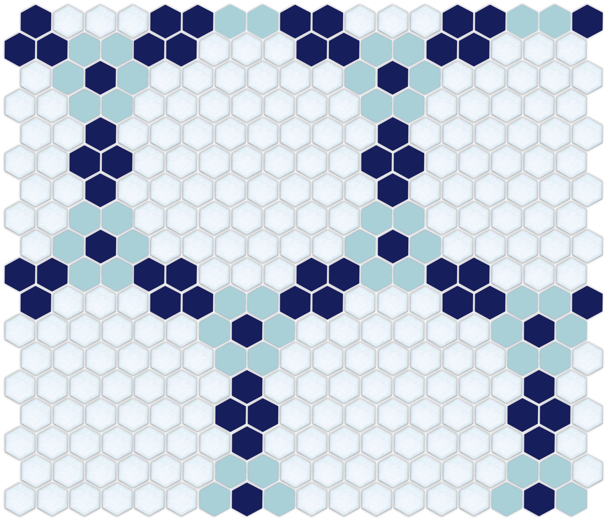 Round and Round hexagon tile pattern