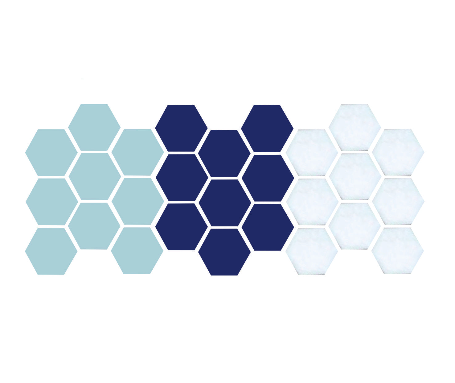 Round and Round | Pinnacle Hexagon Patterns - mosaictile.com