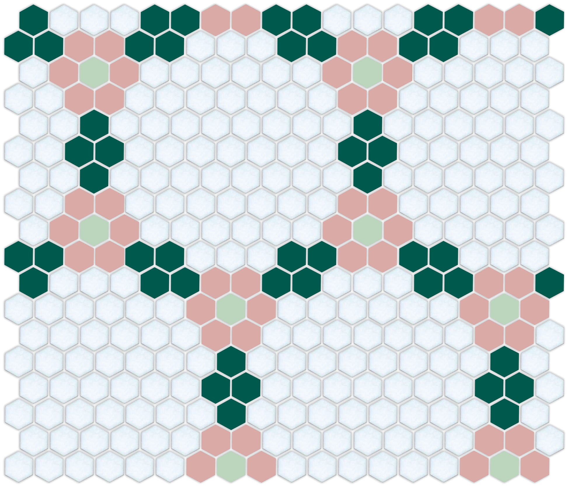 Round and Round hexagon tile pattern