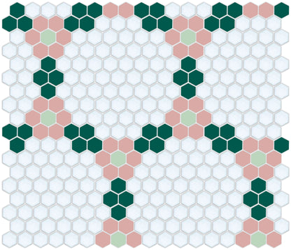 Round and Round hexagon tile pattern