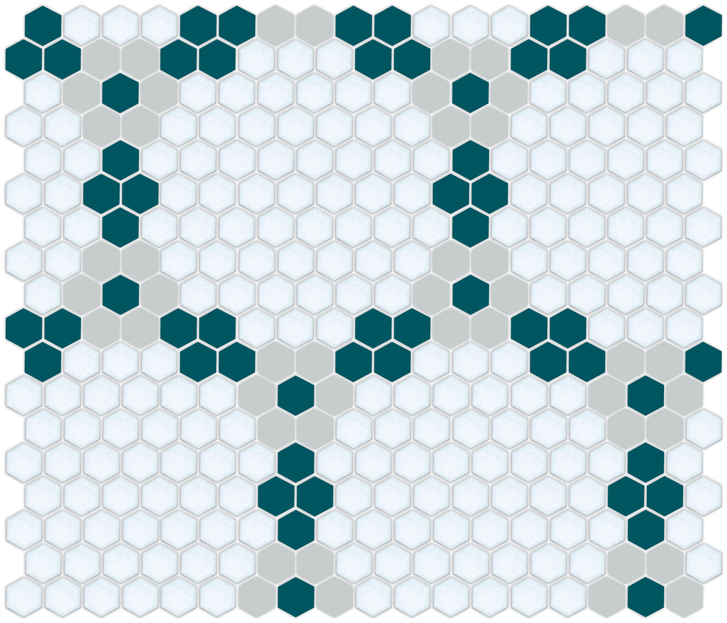 Round and Round hexagon tile pattern