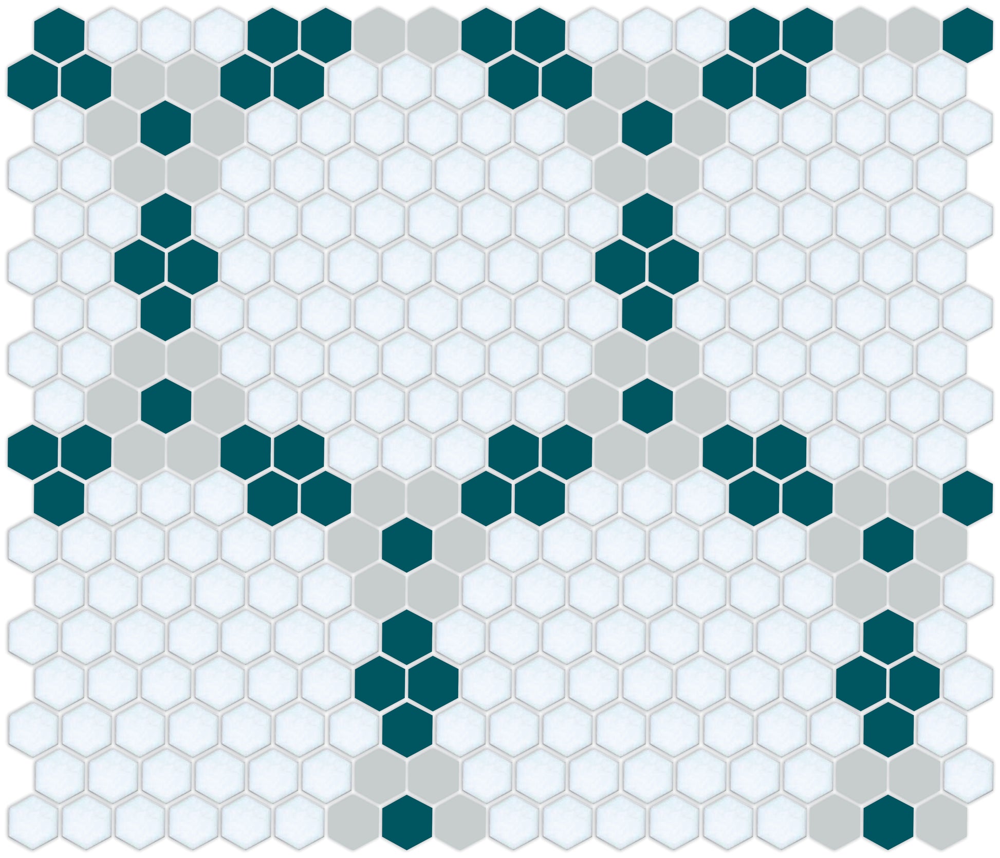 Round and Round hexagon tile pattern