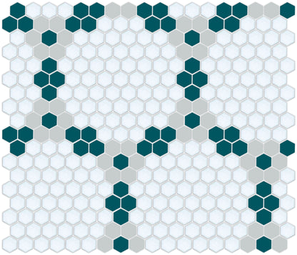 Round and Round hexagon tile pattern