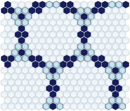 Round and Round hexagon tile pattern