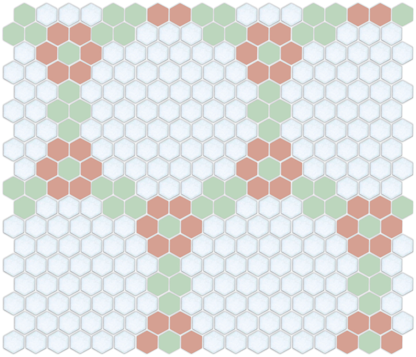 Round and Round hexagon tile pattern