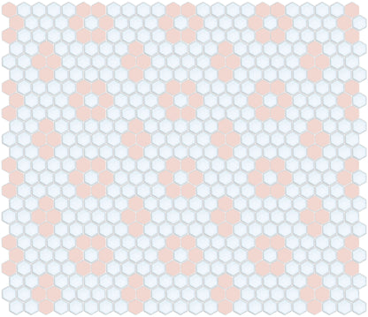 Cherry Blossom on Satin White