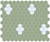 Satin White on Juniper Green