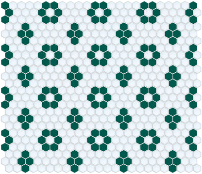 Satin Retro Rosette and Quad | Pinnacle Hexagon Patterns