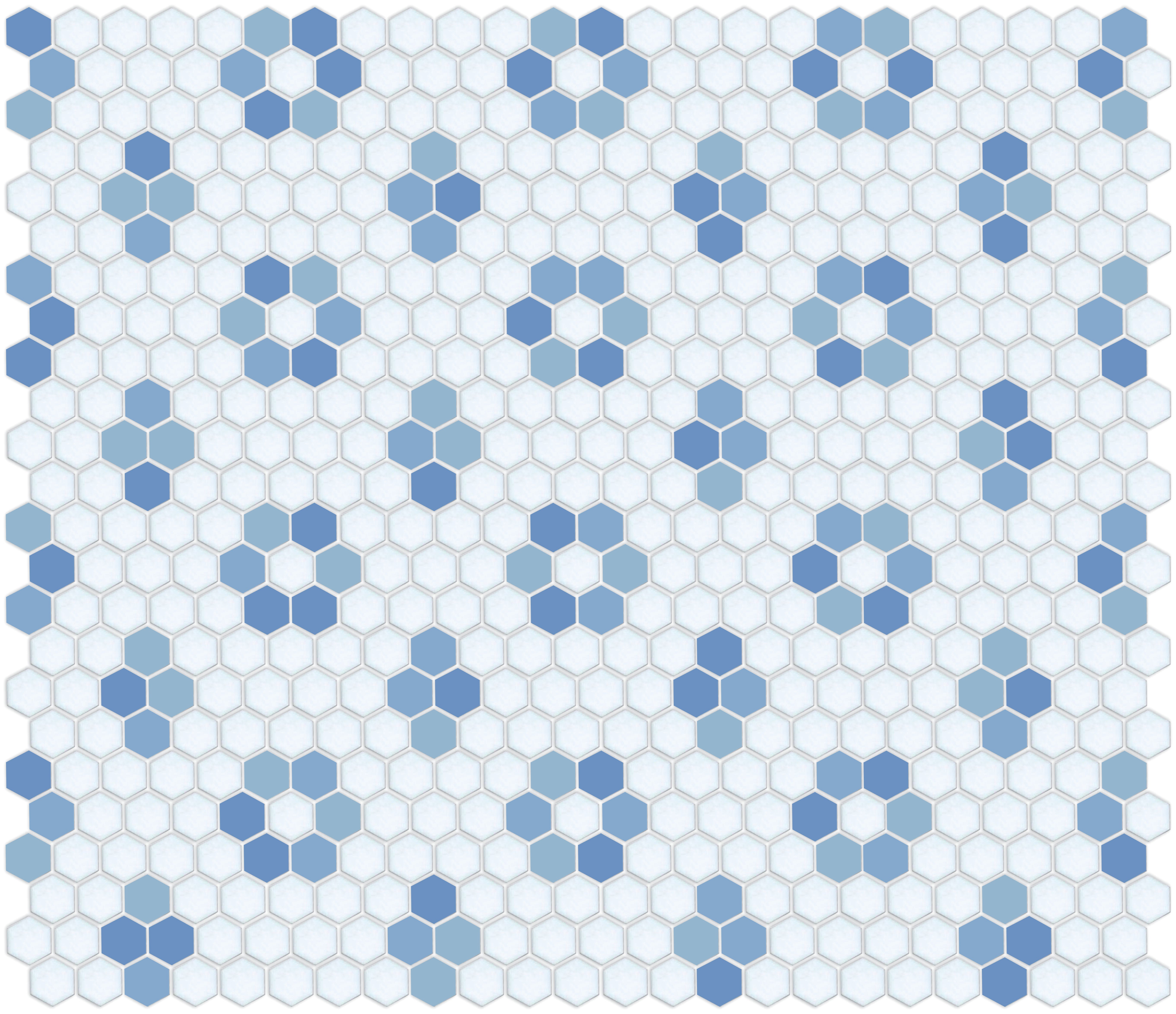 Matte Color Pattern Matte Rosette and Quad | Pinnacle Hexagon Patterns