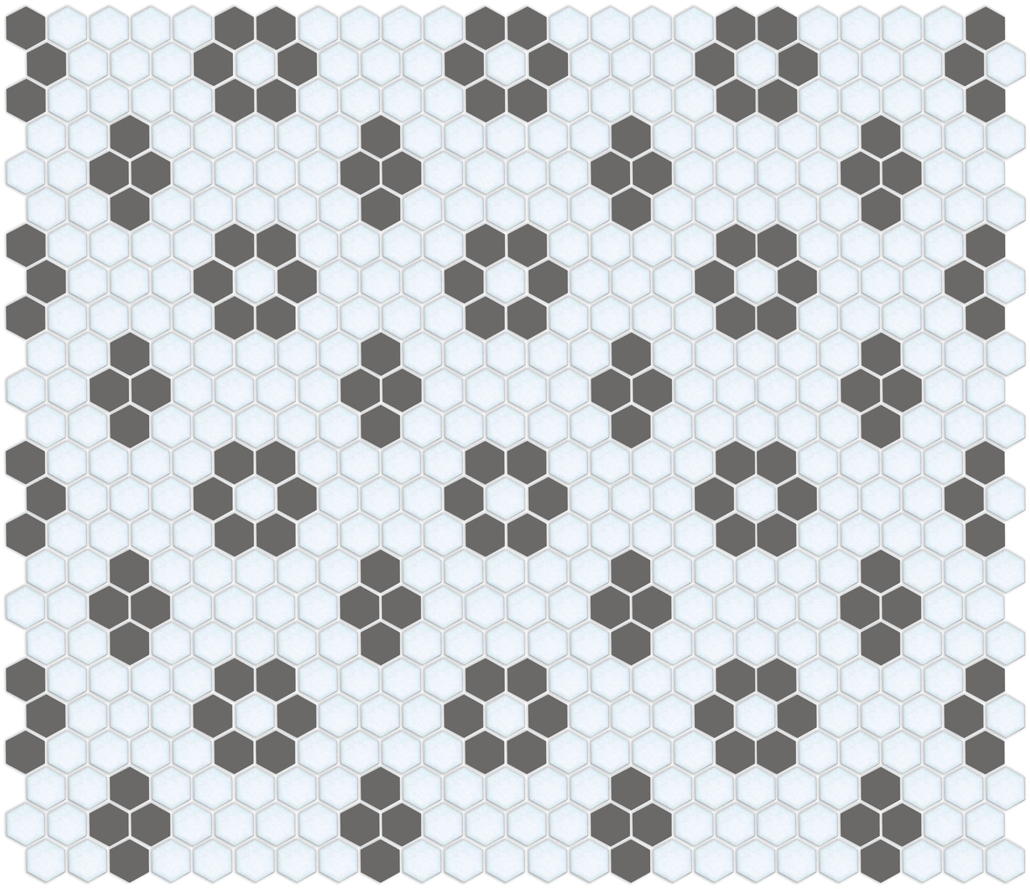 Slate Gray on Satin White