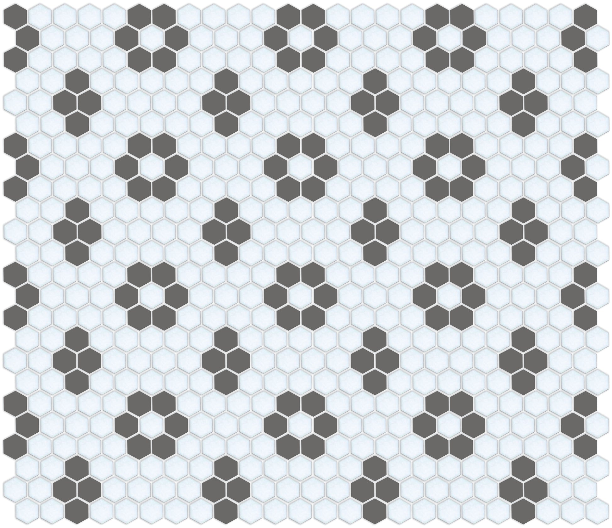 Slate Gray on Satin White