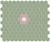 White/Turkish Rose on Juniper Green
