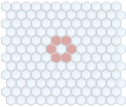 Turkish Rose on Satin White Retro Rosetta Pattern 