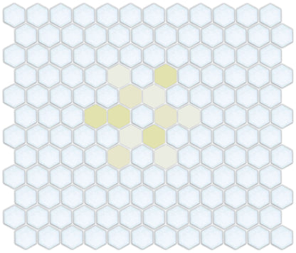 Snowflake, Pinnacle Hexagon Pattern, Goldenrod Yellow
