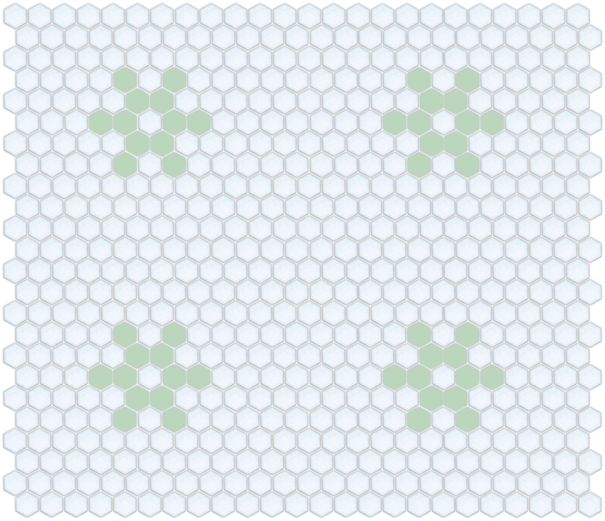Snowflake, Pinnacle Hexagon Pattern Field, Pistachio
