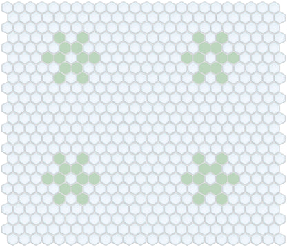 Snowflake, Pinnacle Hexagon Pattern Field, Pistachio