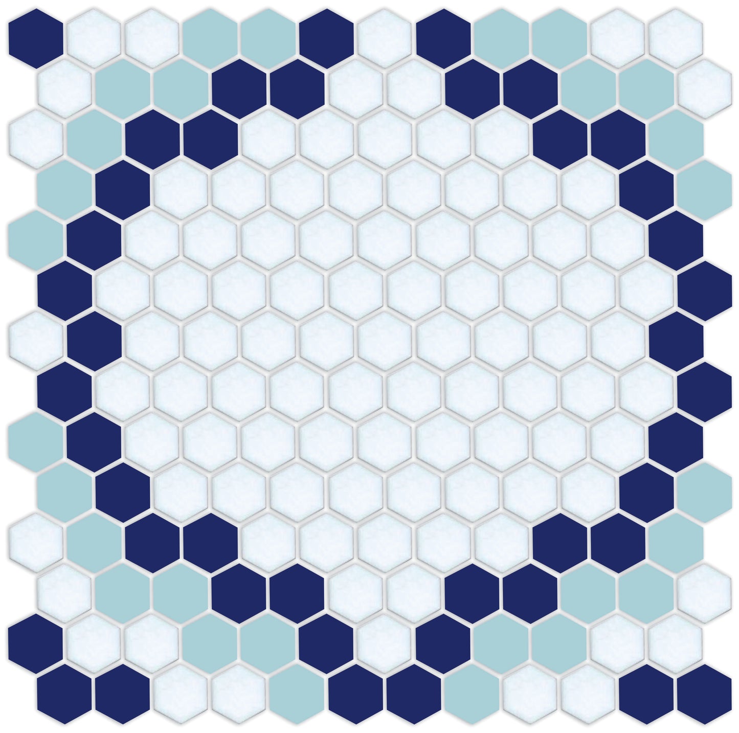 Versailles hexagon mosaic art deco design 