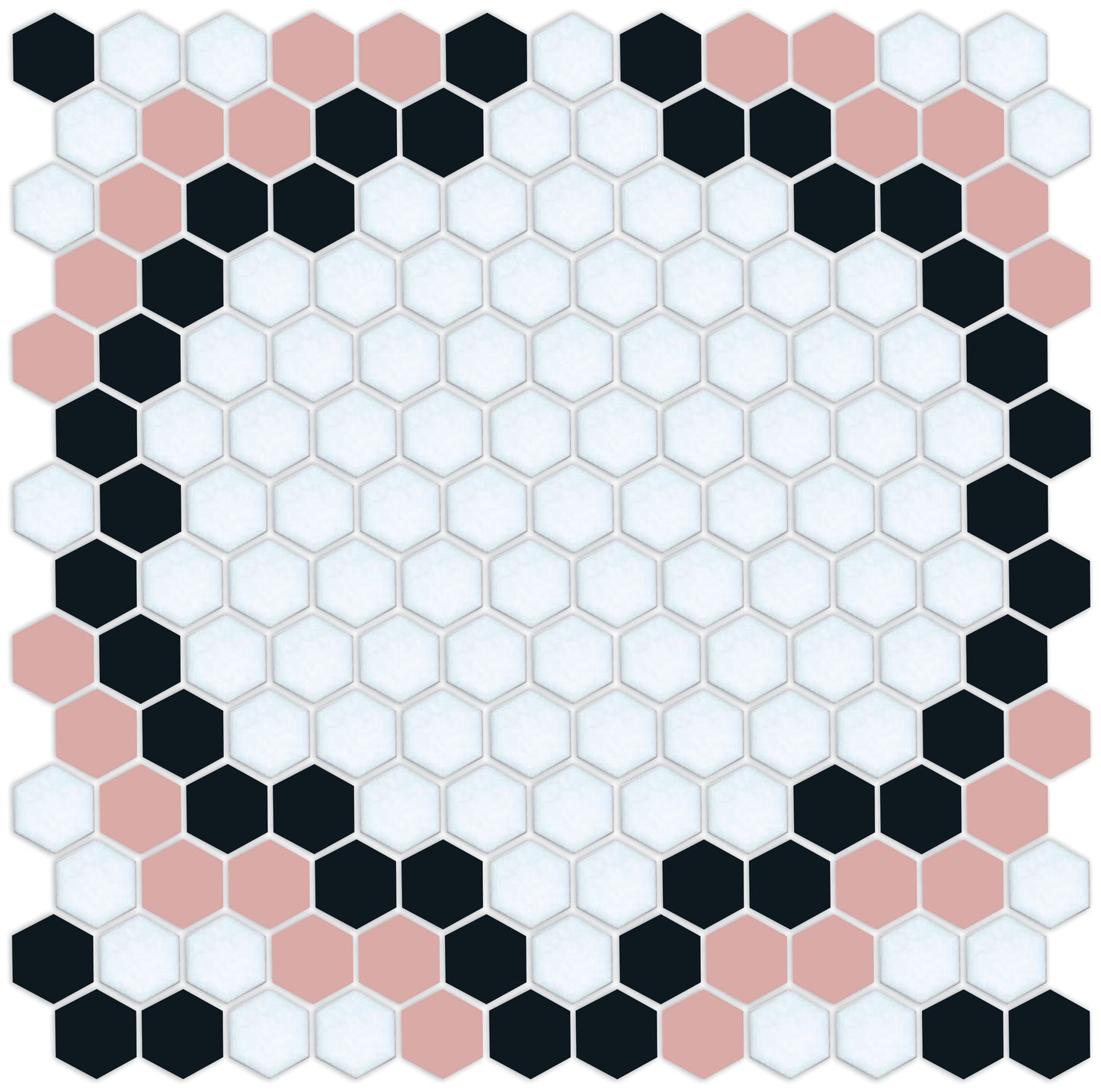 Versailles hexagon mosaic art deco design 