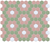 Satin White/Turkish Rose on Juniper Green