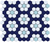 Glacier Blue/Satin White on Oceana Blue