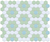 Glacier Blue/Pistachio Green on Satin White