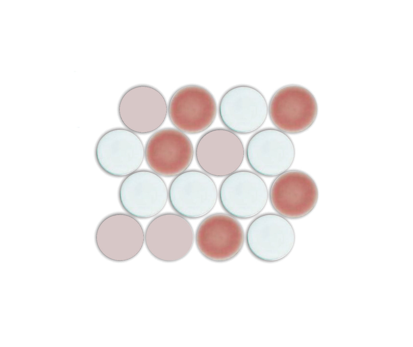 Lyric POP | Glazed Porcelain Penny Round Tile Blends