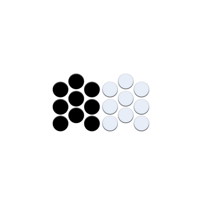 Black and white circular patterns 