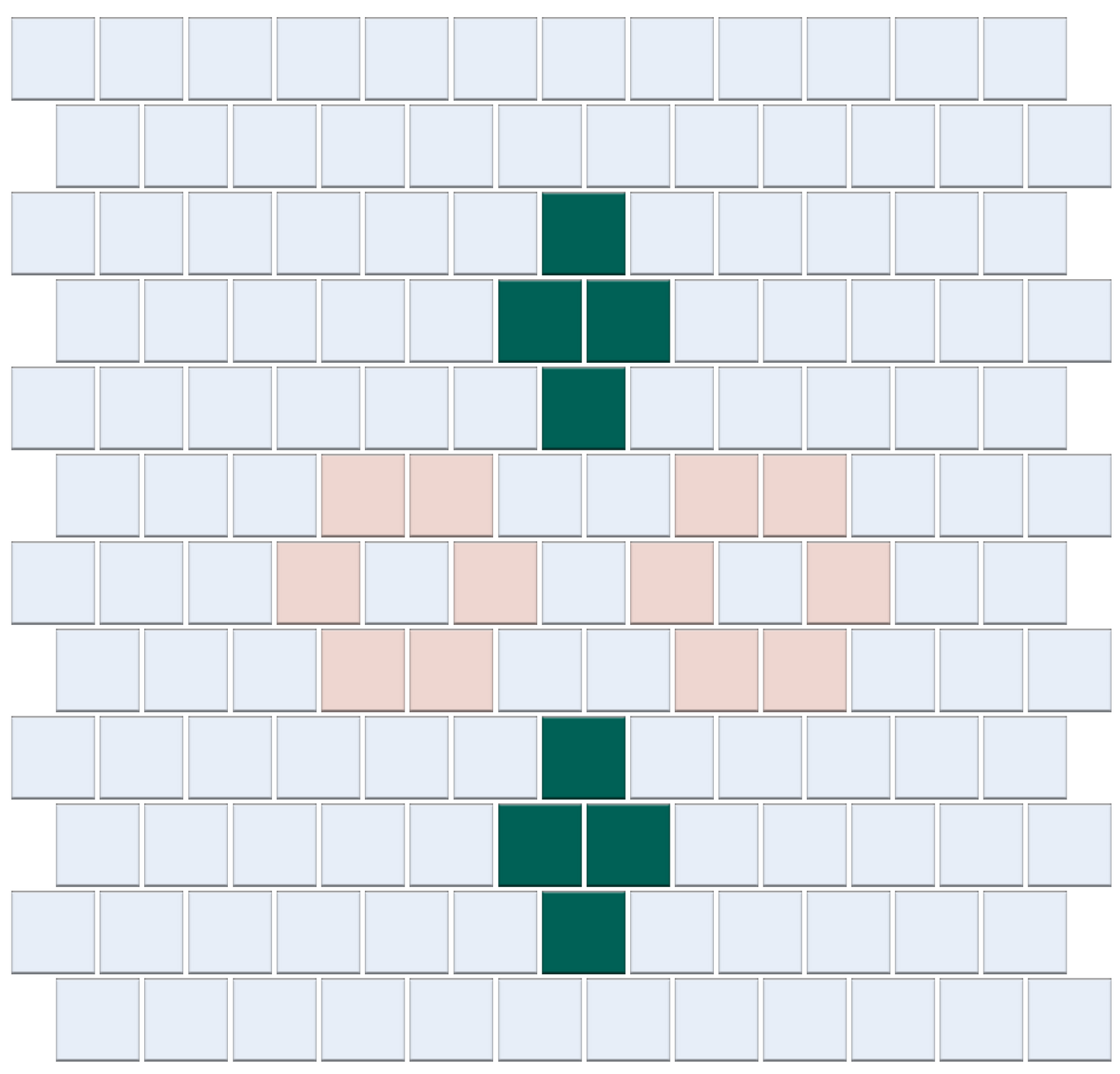 Margherita |Modern Craftsman Square Tile Pattern