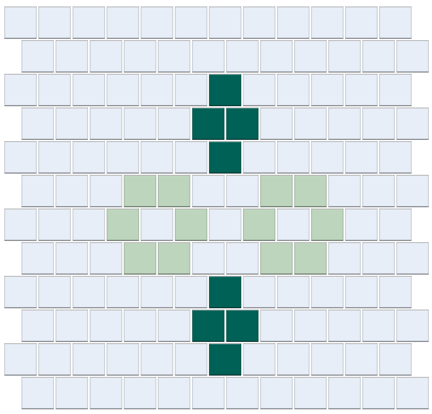 Margherita |Modern Craftsman Square Tile Pattern
