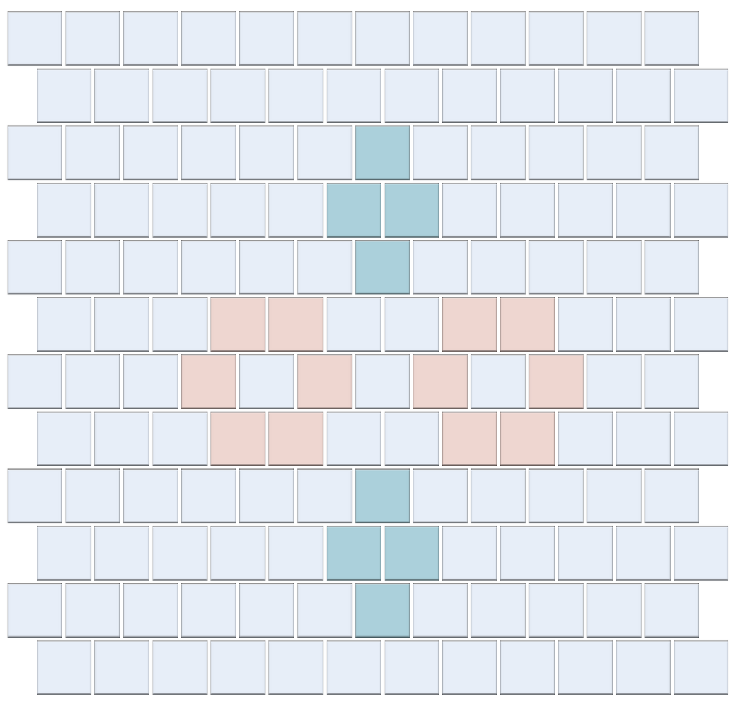 Margherita |Modern Craftsman Square Tile Pattern