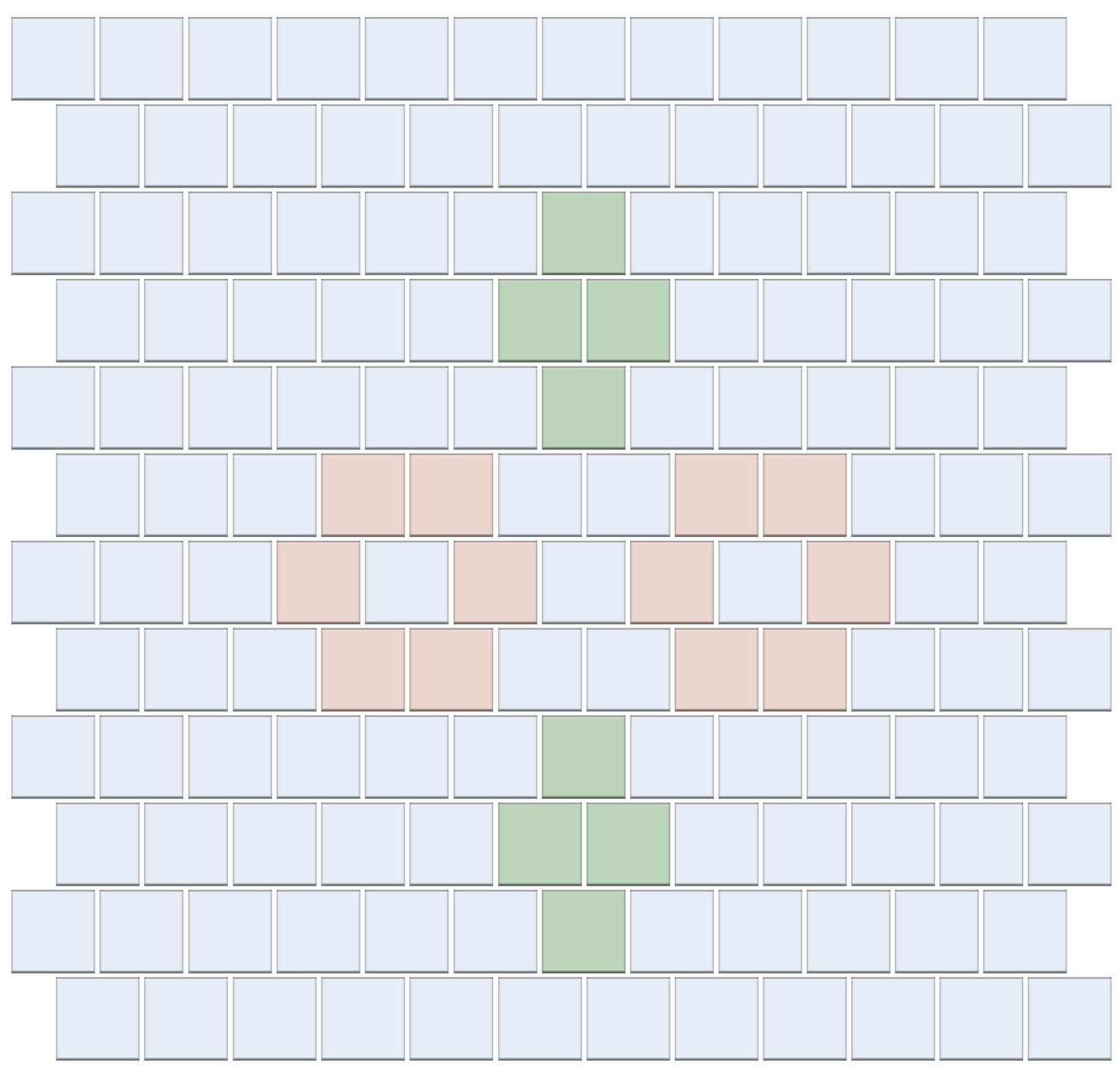 Margherita |Modern Craftsman Square Tile Pattern