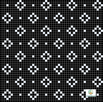 Nova - Modern Craftsman Square Porcelain Tile Pattern