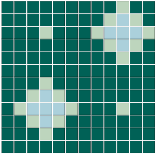 Nova - Modern Craftsman Square Porcelain Tile Pattern