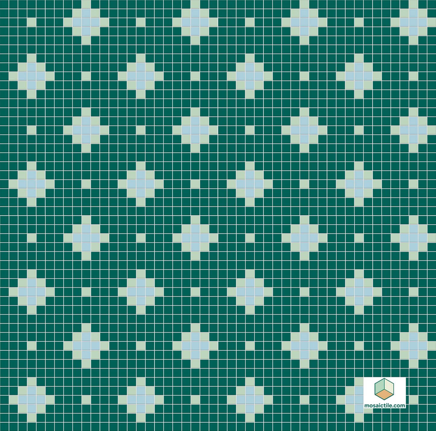 Nova - Modern Craftsman Square Porcelain Tile Pattern