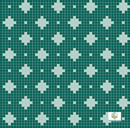 Nova - Modern Craftsman Square Porcelain Tile Pattern