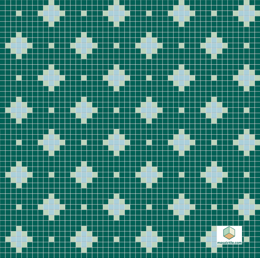 Nova - Modern Craftsman Square Porcelain Tile Pattern