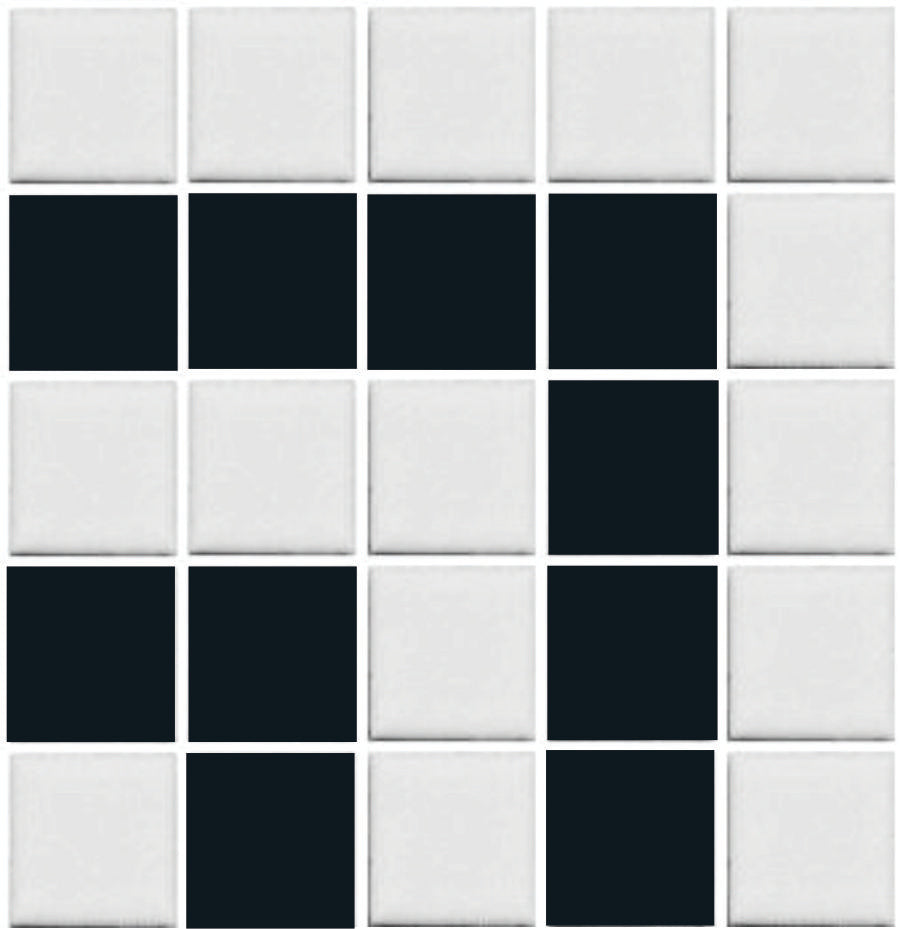 Parley tile border porcelain mosaic