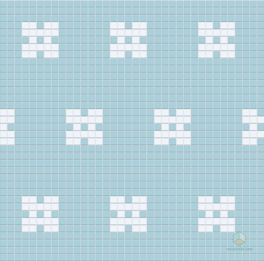 Plinth | Modern Craftsman Square Porcelain Tile Pattern