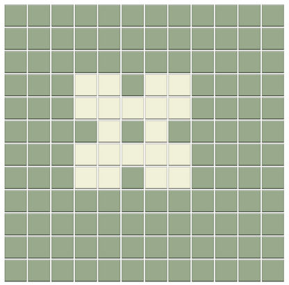 Plinth | Modern Craftsman Square Porcelain Tile Pattern