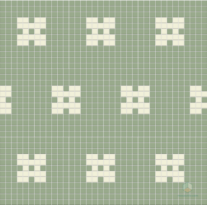 Plinth | Modern Craftsman Square Porcelain Tile Pattern