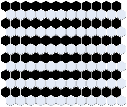 Stripes | Pinnacle Hexagon Patterns | Porcelain