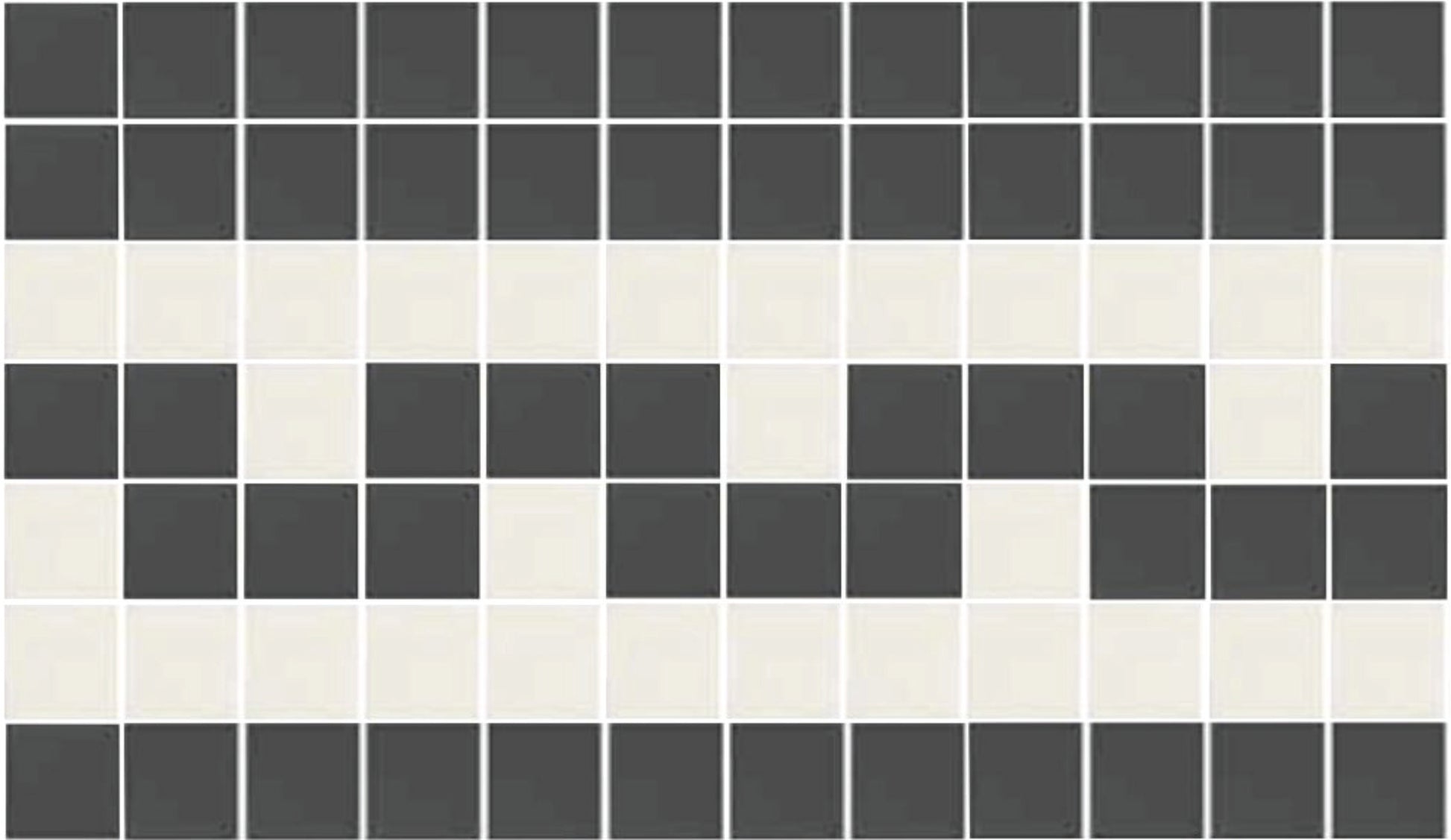 Codex mosaic border sheet in 1 x 1 unglazed porcelain