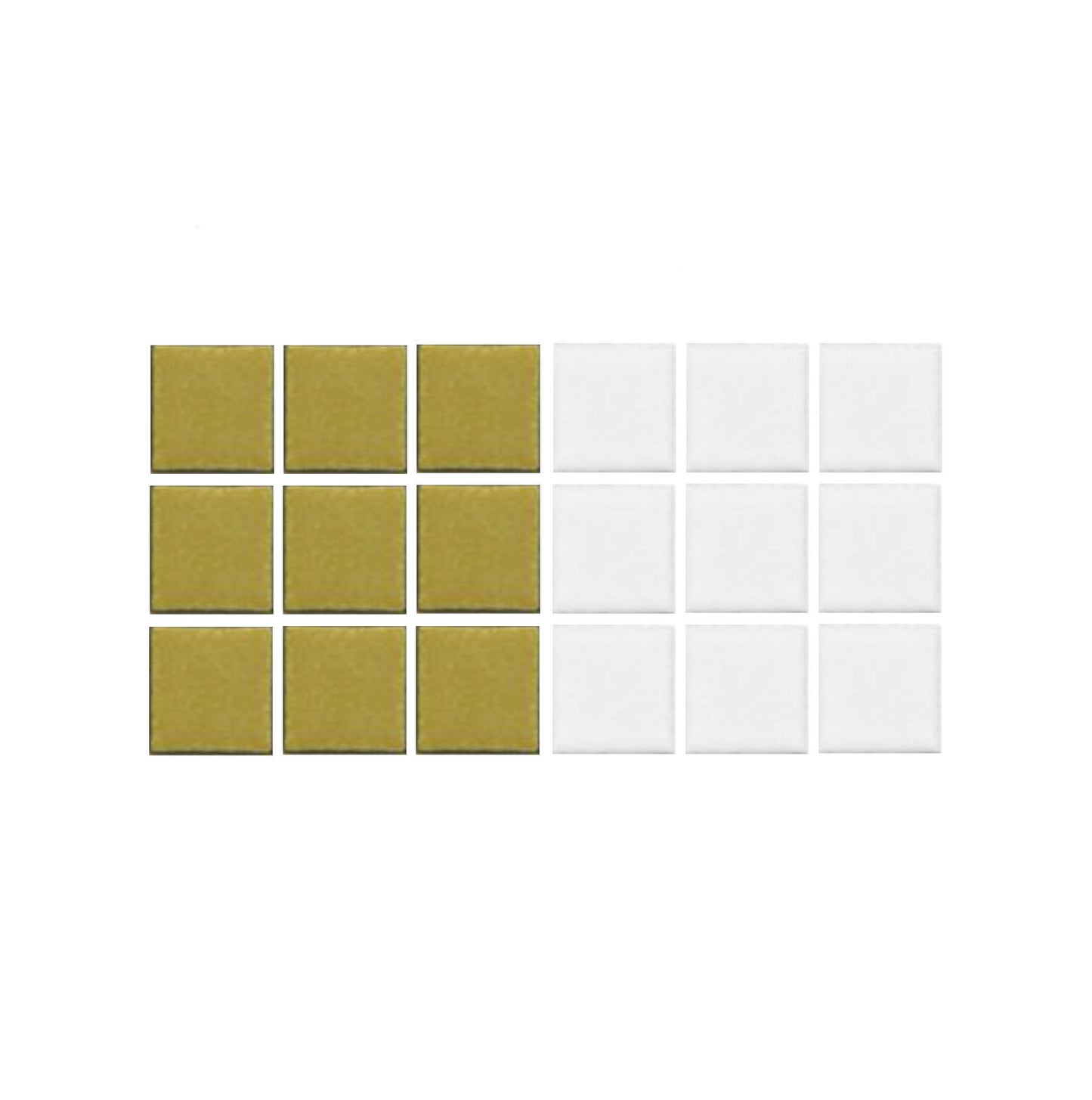 Greek Key Border Lyric Glazed Square Color Sample shine gold on white