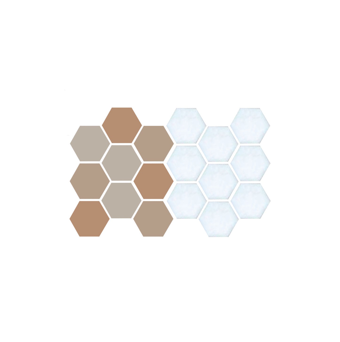 Tile in Pinnacle hexagon layout Sample Color