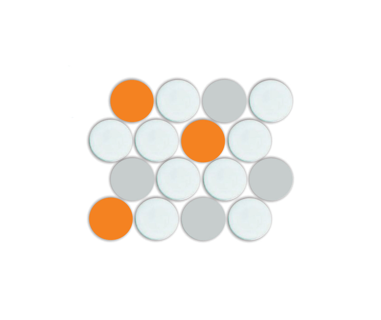 Lyric POP | Glazed Porcelain Penny Round Tile Blends