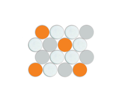 Lyric POP | Glazed Porcelain Penny Round Tile Blends