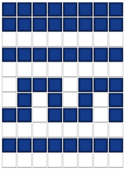 Greek Key Step Out Border | Retro Block | Porcelain