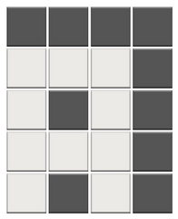 Strada Border | Lyric 1" Unglazed Porcelain | Pinnacle Square Border