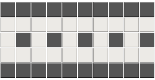 Strada Border | Lyric 1" Unglazed Porcelain | Pinnacle Square Border